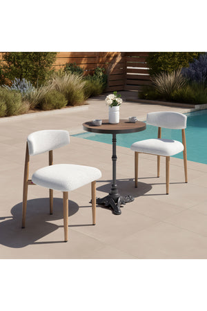   White Padded Outdoor Dining Chair | Oroa.com