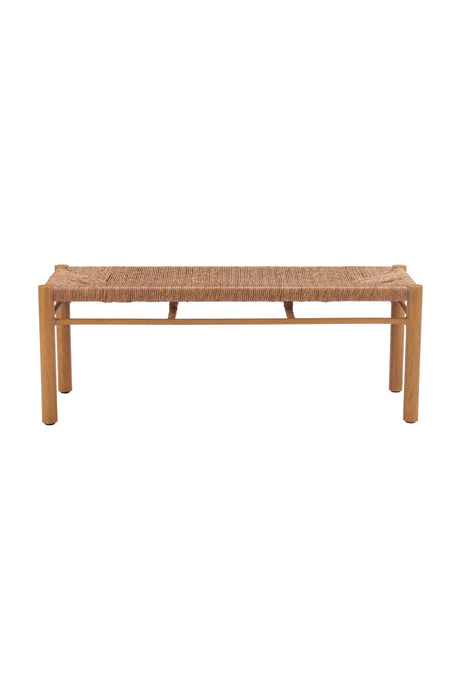 Rattan Look Outdoor Bench | OROA Modern Iska | Oroa.com