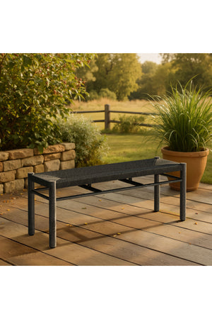 Rattan Look Outdoor Bench | OROA Modern Iska | Oroa.com