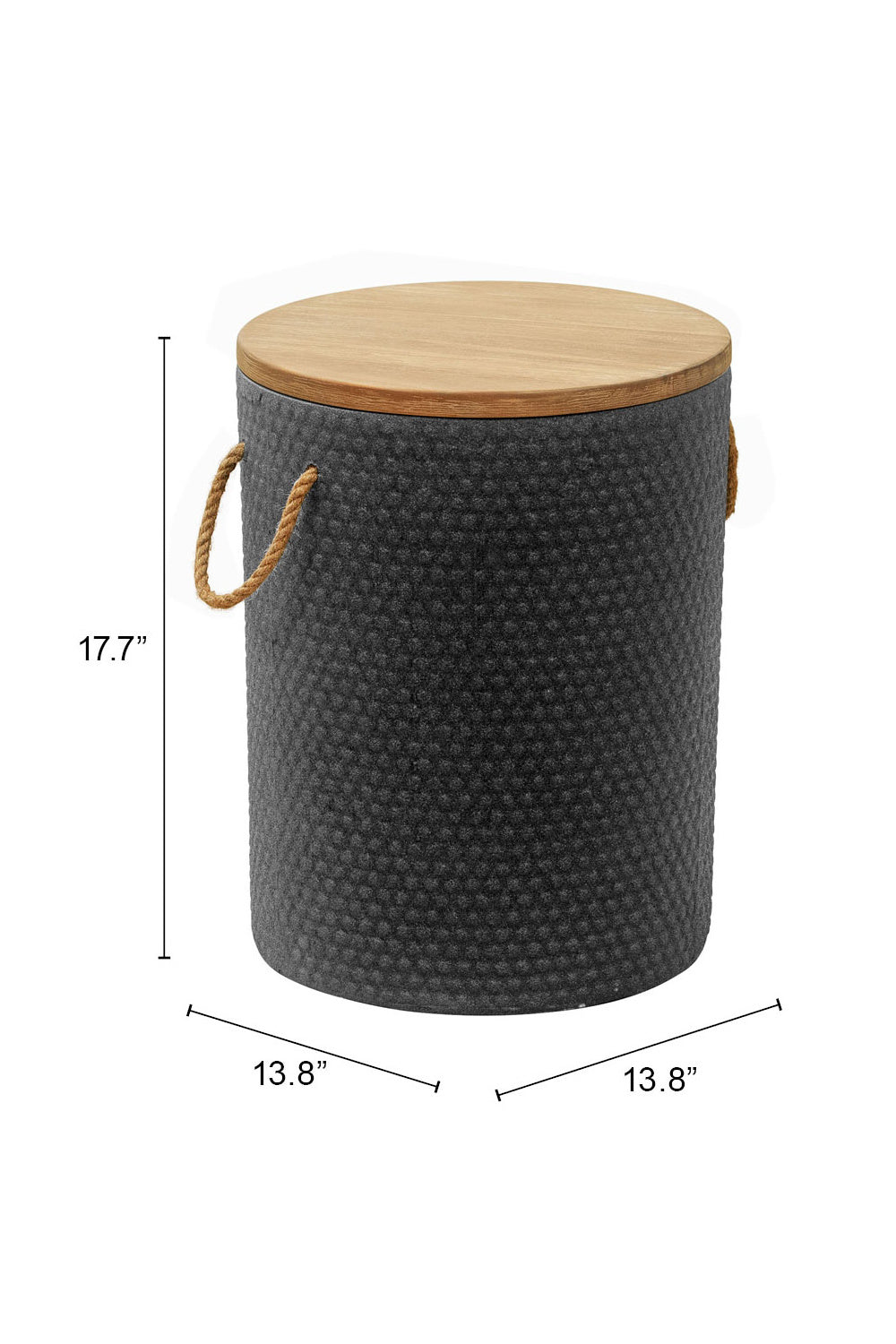   Painted Acacia Wood Outdoor Side Table | Oroa.com