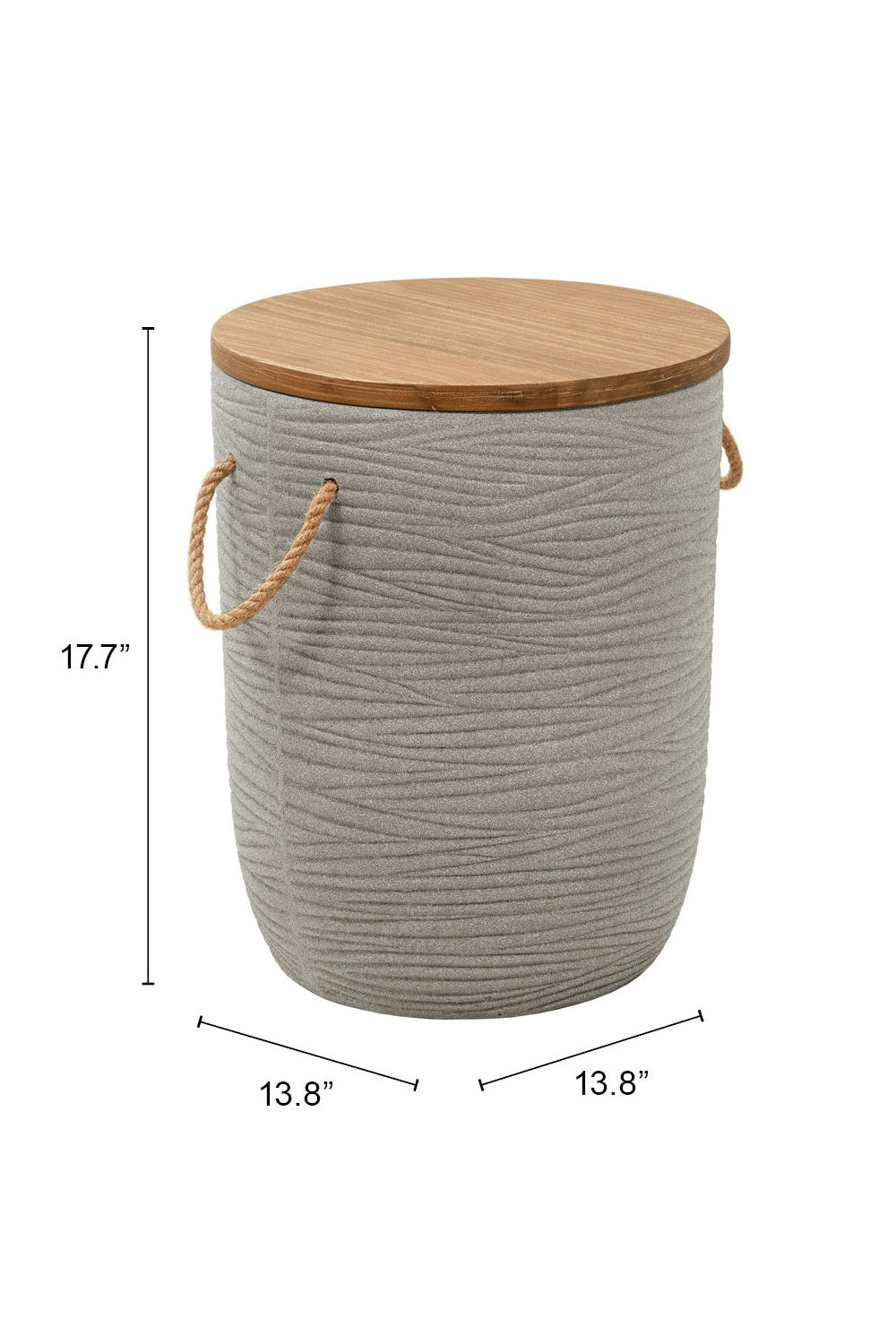   Gray Terrazzo Outdoor Side Table | Oroa.com