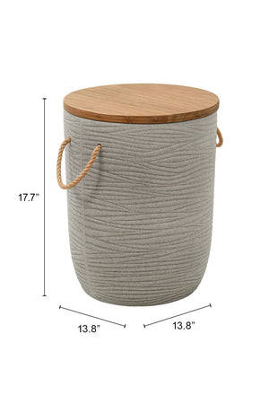   Gray Terrazzo Outdoor Side Table | Oroa.com