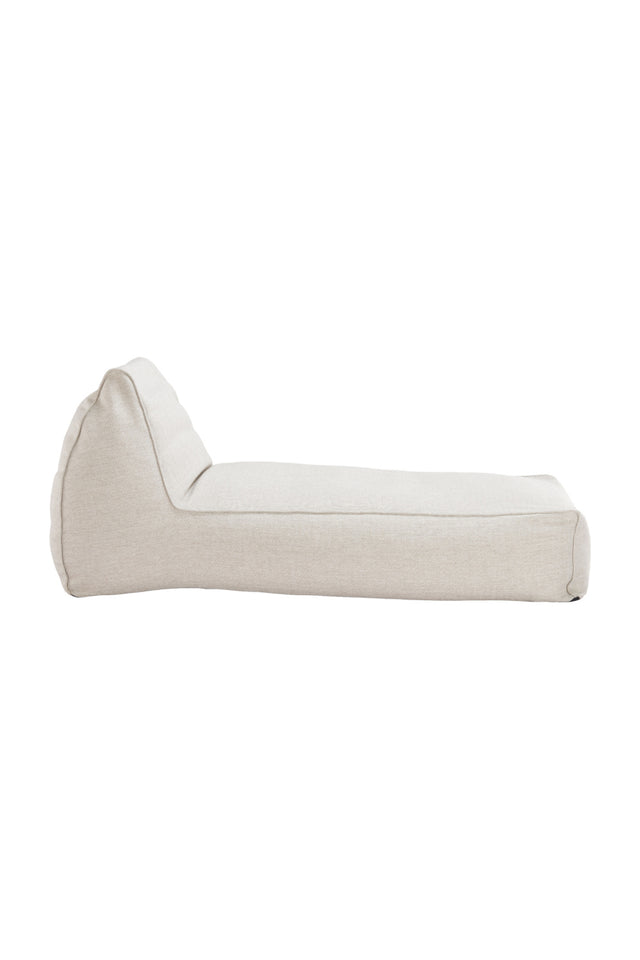 Beige Olefin Outdoor Chaise Lounge | OROA Modern Kalm | Oroa.com