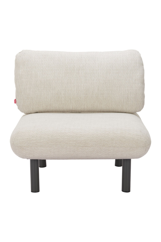 Beige Olefin Outdoor Accent Chair | OROA Modern Aperto | Oroa.com