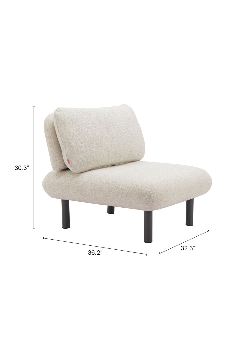   Beige Olefin Outdoor Accent Chair | Oroa.com