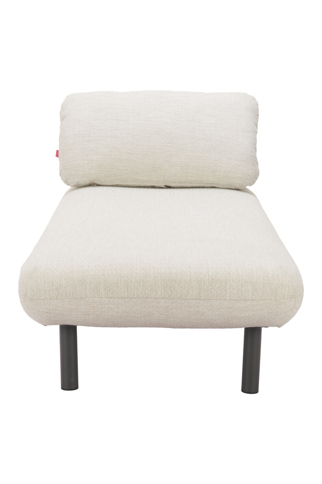 Beige Olefin Outdoor Chaise | OROA Modern Aperto | Oroa.com