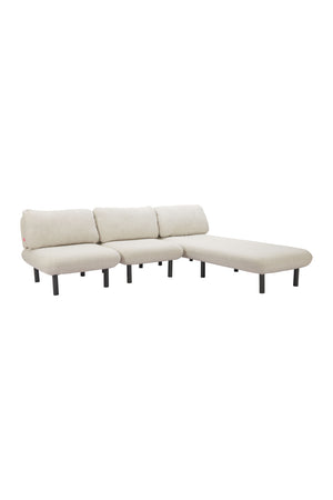   Beige Olefin Outdoor Chaise | Oroa.com