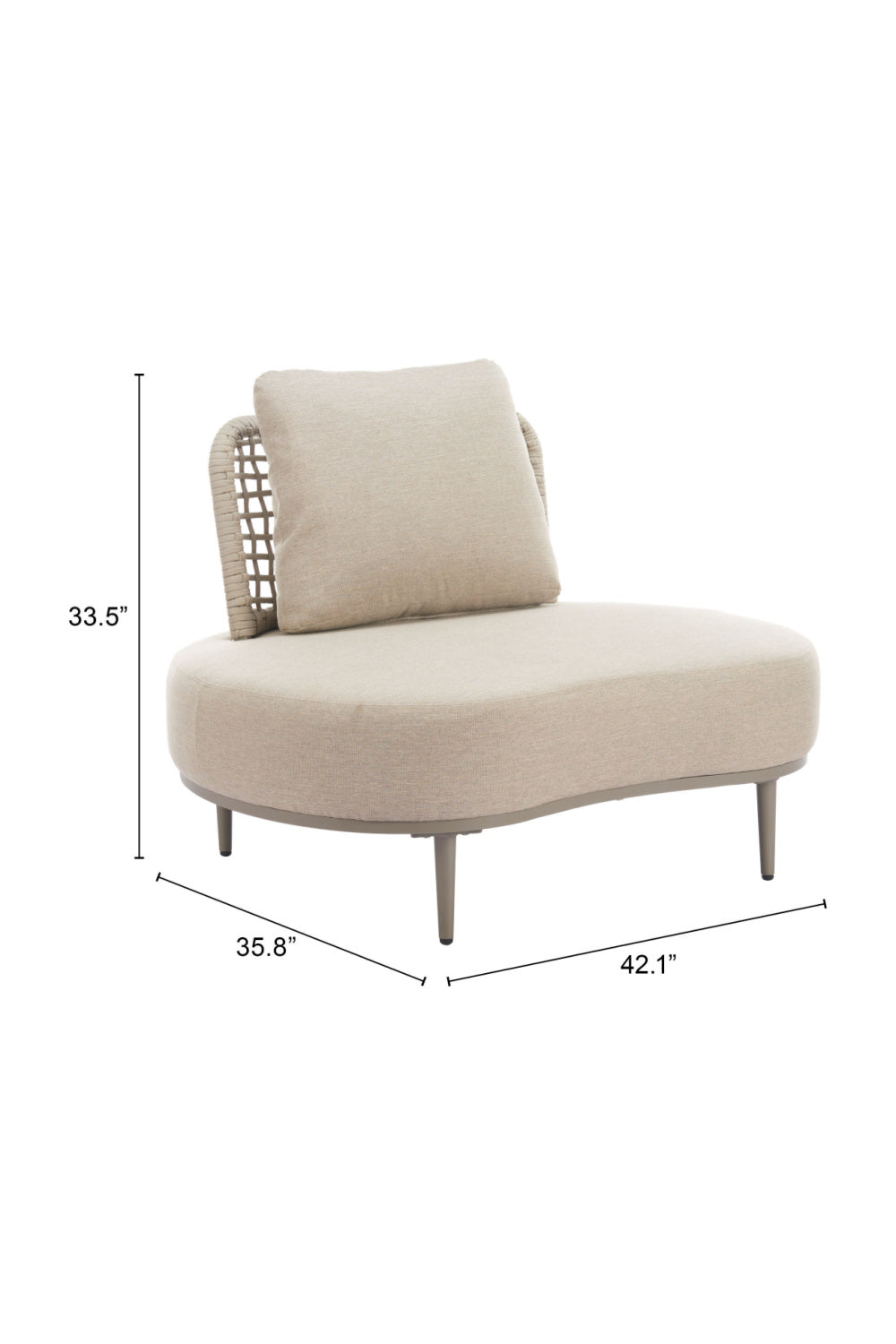   Rattan Weave Outdoor Accent Chair | Oroa.com