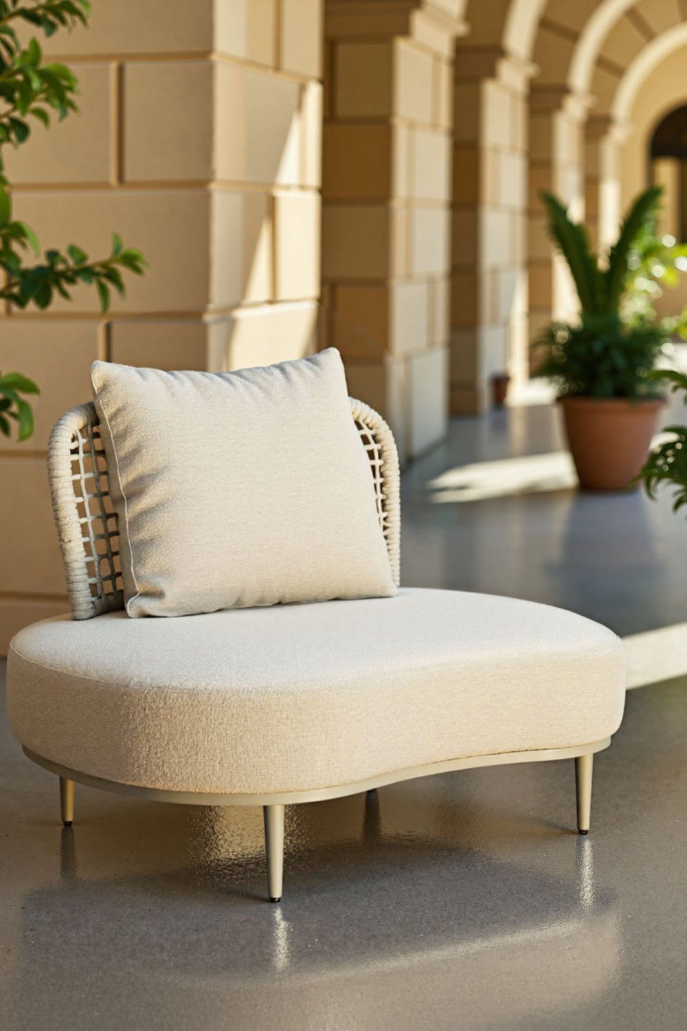  Rattan Weave Outdoor Accent Chair | Oroa.com