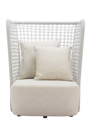   Weaved Back Outdoor Accent Chair | Oroa.com