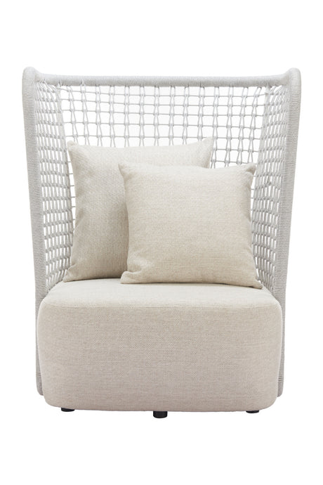   Weaved Back Outdoor Accent Chair | Oroa.com