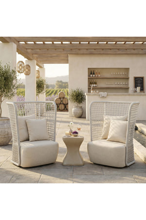   Weaved Back Outdoor Accent Chair | Oroa.com