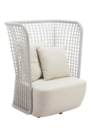   Weaved Back Outdoor Accent Chair | Oroa.com