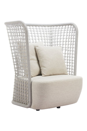   Weaved Back Outdoor Accent Chair | Oroa.com