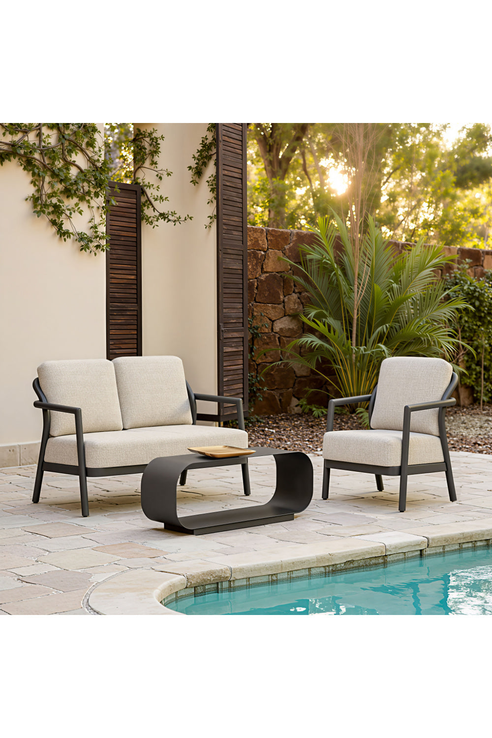   Aluminum Framed Outdoor Accent Chair | Oroa.com