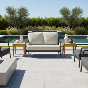 Aluminum Framed Outdoor Loveseat | OROA Modern Rein | Oroa.com