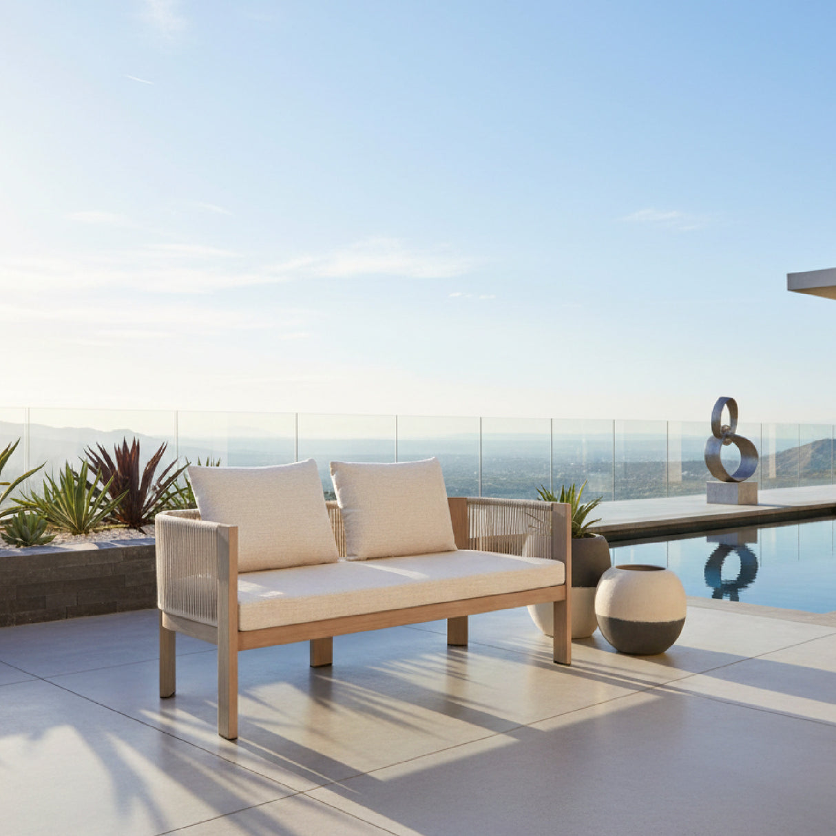   Beige Outdoor Sofa | Oroa.com