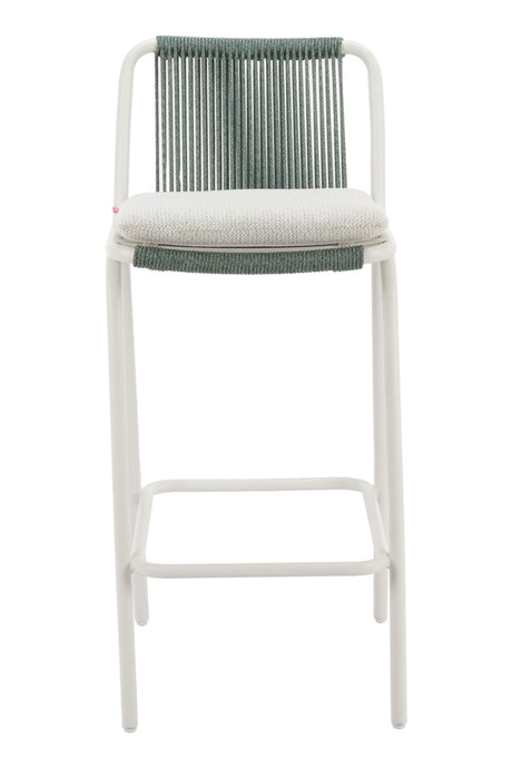   Green Outdoor Bar Stool Set (2) | Oroa.com