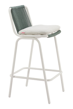   Green Outdoor Bar Stool Set (2) | Oroa.com