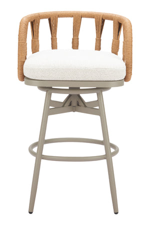   Rattan Weave Swivel Bar Stool | Oroa.com