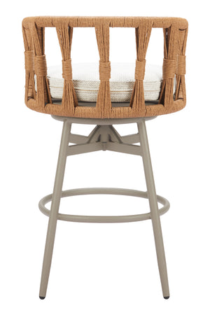   Rattan Weave Swivel Bar Stool | Oroa.com