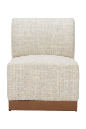   Beige Outdoor Armless Chair | Oroa.com