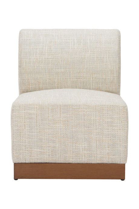   Beige Outdoor Armless Chair | Oroa.com