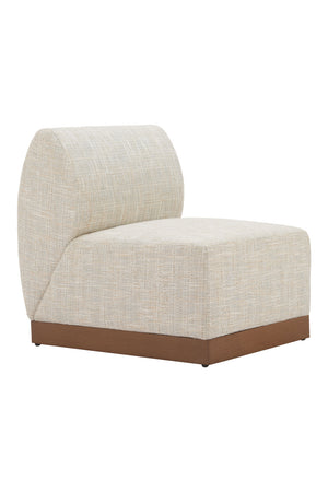   Beige Outdoor Armless Chair | Oroa.com
