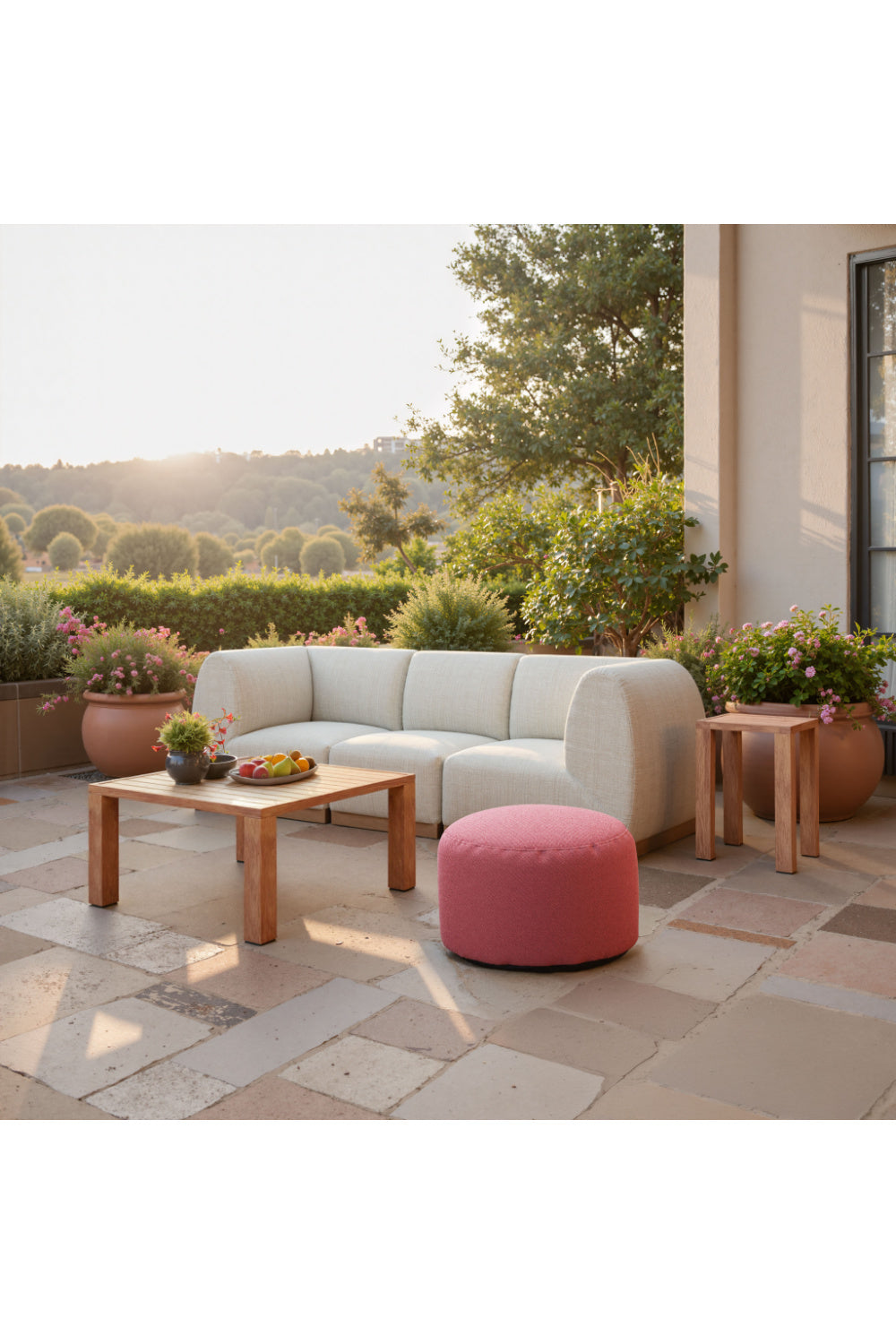   Beige Outdoor Corner Chair | Oroa.com