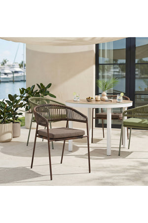   Brown Rattan Outdoor Dining Chairs (2) | Oroa.com