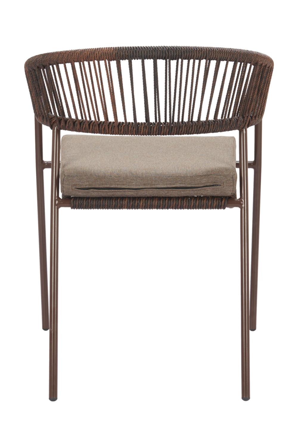   Brown Rattan Outdoor Dining Chairs (2) | Oroa.com