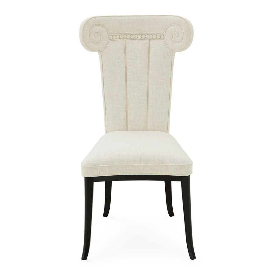 White High-Back Dining Chair | Jonathan Adler Acropolis | Oroa.com