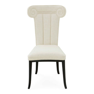 White High-Back Dining Chair | Jonathan Adler Acropolis | Oroa.com