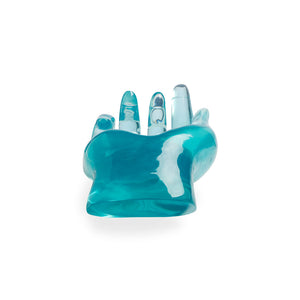 Blue Acrylic Sculptured Bowl | Jonathan Adler Hand