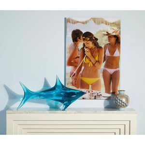 Blue Acrylic Decorative Object | Jonathan Adler Rabbit Shark | Oroa.com