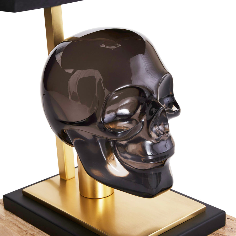 Black Silk Shade Table Lamp | Jonathan Adler Skull | Oroa.com