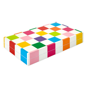 Multi-Colored Backgammon Set | Jonathan Adler Checkerboard | OROA.com