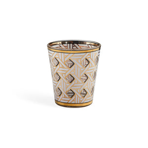 Gold Accent Glassware Set (4) | Jonathan Adler Basketweave | Oroa.com