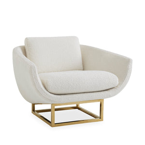 Brass Base Velvet Lounge Chair | Jonathan Adler Beaumont | Oroa.com