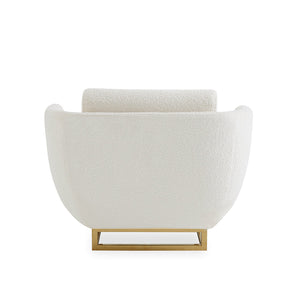Brass Base Velvet Lounge Chair | Jonathan Adler Beaumont | Oroa.com