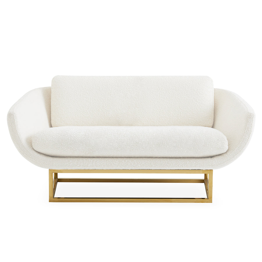 Brass Base Settee | Jonathan Adler Beaumont | Oroa.com