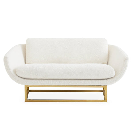 Brass Base Settee | Jonathan Adler Beaumont | Oroa.com