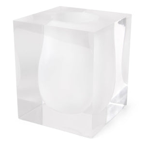 Acrylic Cube Scoop Vase | Jonathan Adler Bel Air | Oroa.com