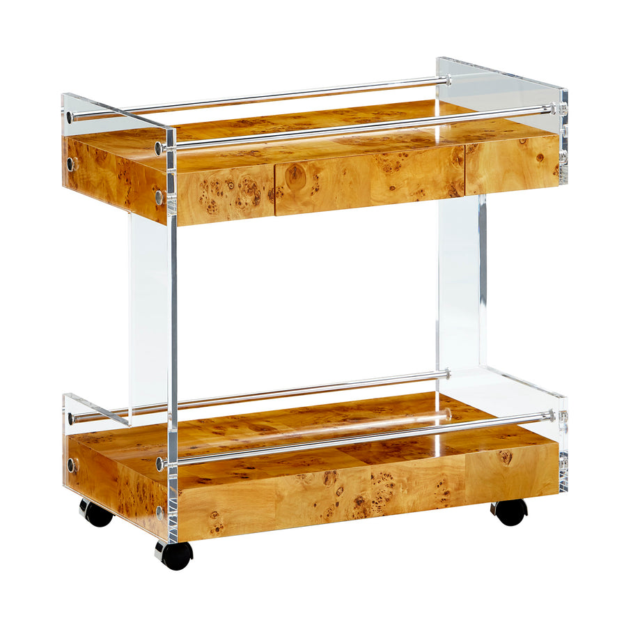 Mappa Wood Bar Cart | Jonathan Adler Bond | Oroa.com