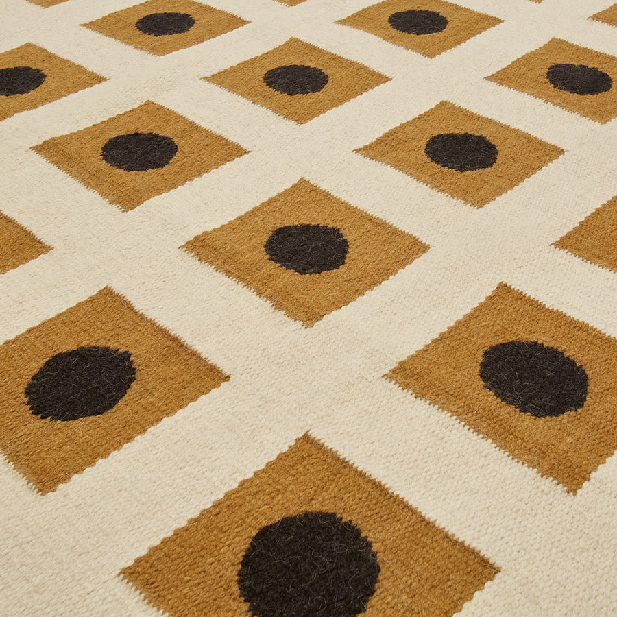 Dotted Squares Flatweave Rug | Jonathan Adler Bond