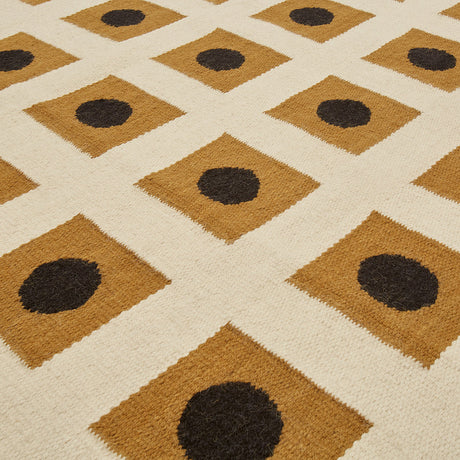 Dotted Squares Flatweave Rug | Jonathan Adler Bond