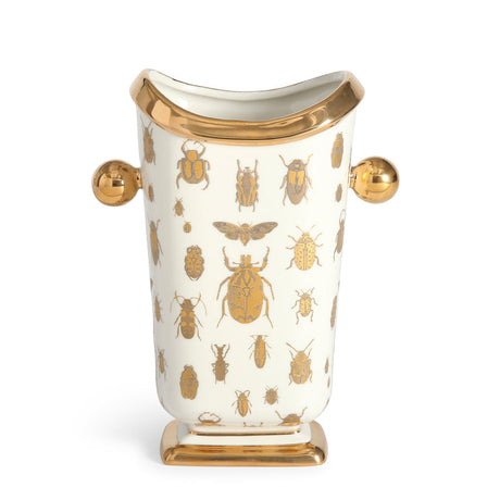 Gold Silhouettes Porcelain Vase | Jonathan Adler Botanist | Oroa.com