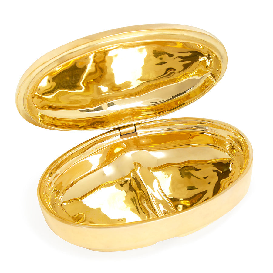 Oval Brass Pill Box | Jonathan Adler Xanax | Oroa.com