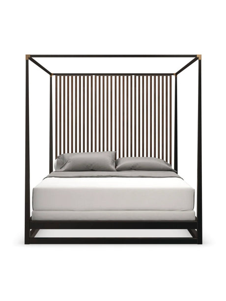 Black metal canopy bed - Caracole - www.oroa.com