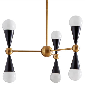 Antique Brass 6-Light Chandelier | Jonathan Adler Caracas | Oroa.com
